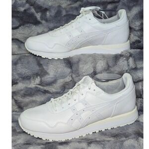 NWOT ASICS TIGER RUNNER II Triple White SportStyle Sneaker Men US 11.5